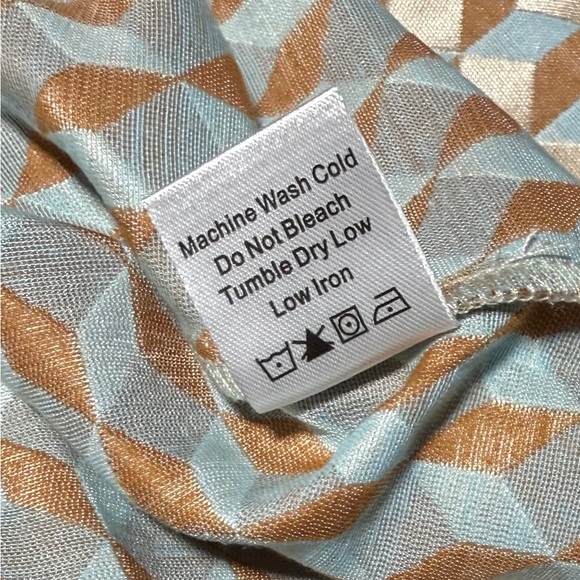 Tuckernuck Ocean Spray Cheyenne Dress Size XXL NWT Geo Print Belted Midi - Picture 11 of 16